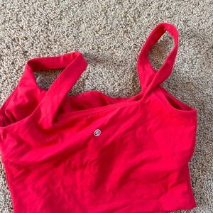 Athletic Red Tank Top Crop - Brand: